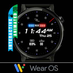 Police Watch Face Caratula Policiaca