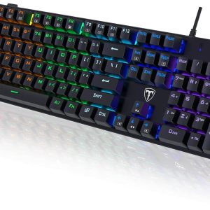 Teclado mecánico para juegos RGB 104 teclas -16% OFF