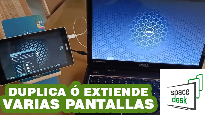 Configura dispositivos android o iOS como segundas pantallas en tu escritorio de trabajo SpaceDesk